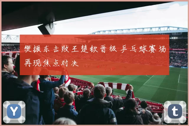 樊振东击败王楚钦晋级 乒乓球赛场再现焦点对决